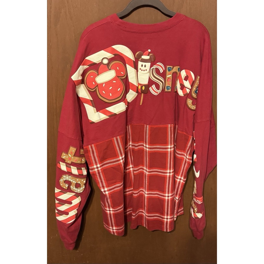 Walt Disney World Holiday Treats Spirit Jersey Puffy Snacks Red Sz 2XL TubB8